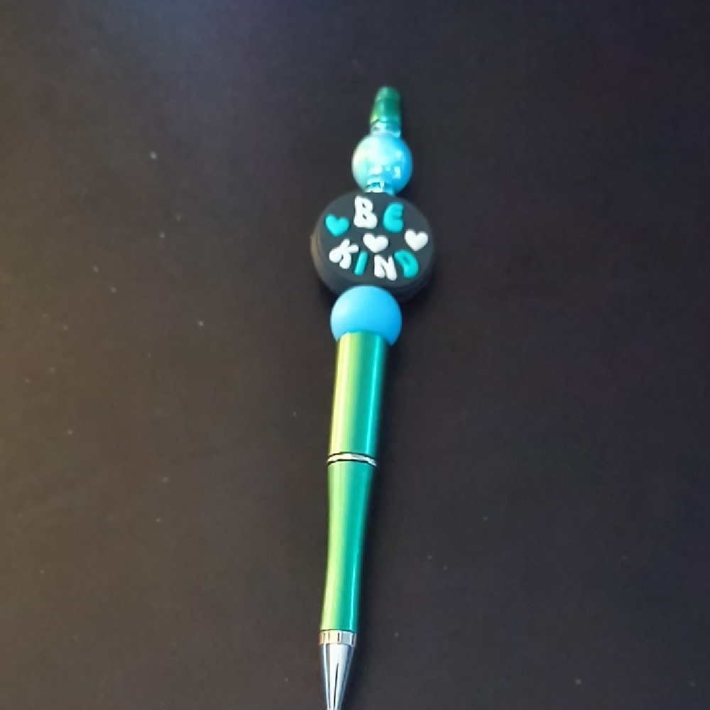 Be Kind Green and Blue Pen